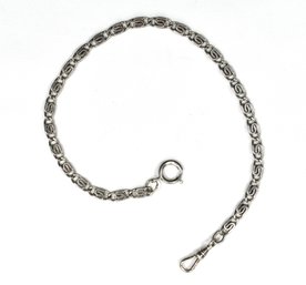 Antique Sterling Silver Pocket Watch Chain