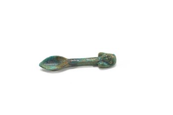 Ancient Egyptian Stone/Faience Miniature Spoon