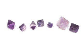 Lot Genuine Purple Fluorite Crystals