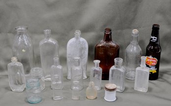 Collection Of Antique Bottles & Jars