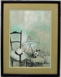Jean Jansen French-American (b. 1920) Framed 'Chaise' Lithograph
