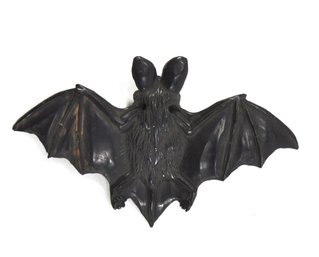 Antique Vampire Bat Japanese Wood Netsuke