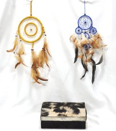 Hand Made Dream Catchers And Cowhide Box