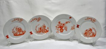 Set 4 Vintage Asian Porcelain Plates