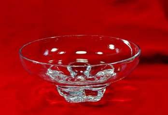 Original Art Deco DAUM France Crystal Footed Bowl