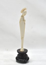 Antique Ivory Art Deco Virgin Mary Mission Statue