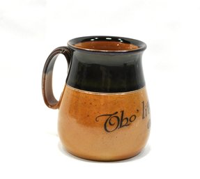 Antique Royal Doulton Stoneware Jug / Cup 'tho' Little Accept It'