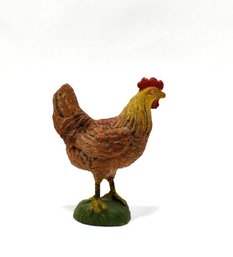 1940s Putz Elastolin Germany Chicken Miniature Figurine