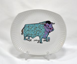 Vintage Mid Century Modern Beefeater Staffordshire Bull Steak Plate