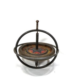 Vintage Patented 1923 Dandy Gyroscope Top Steel Spinning Toy