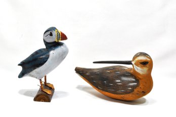 Lot 2 Vintage Bird Decoys