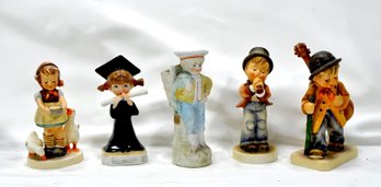 Lot Of 5 Vintage Porcelain Figurines