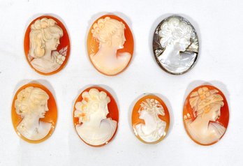 Antique Hand Carved Cameo Lot