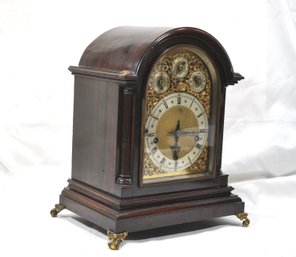 Antique Winterhalder W & H Mahogany Mantel Clock -Triple Fusee