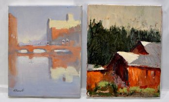 Anthony Tomaselli (XX-XXI Century) Pair Of Oil Paintings