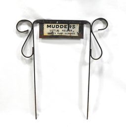 Vintage  Wrought Iron MUDDERS Little Helper Safety Foot Scraper