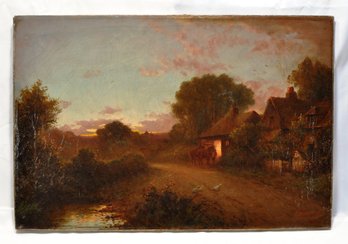 Robert Robin FENSON (1889-1917) Village Sunset