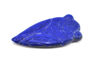 Vintage Natural Blue Lapis Lazuli FLY Carving Paperweight