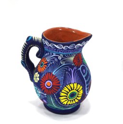 Original Hand-Painted Xalitla Clay Pitcher