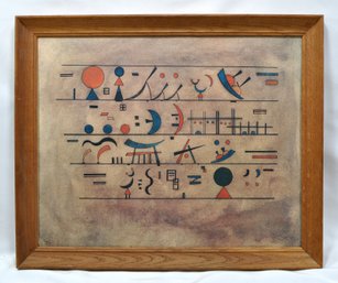 Rows Of Symbols, 1931 By Wassily Kandinsky Framed Print