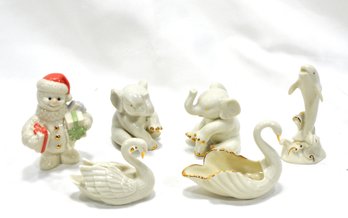 Group Of Miniature Lenox Porcelain Animal Figurines