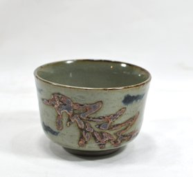 Vintage Korean Art Pottery Tea Cap