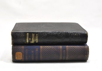 Lot 2 Antique Books: 1859, 1866 History & Literature