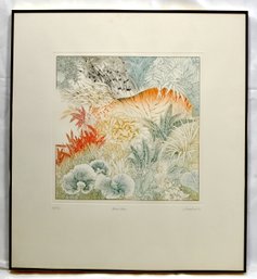 Anna Pugh (b. 1938) ' Bright Tiger' Signed Etching