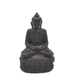 Cosmic Buddha In Meditation Statue- Primordial Buddha Is Depicted In His Heart