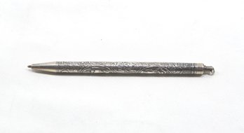 Vintage Sterling Silver Repousse Pen