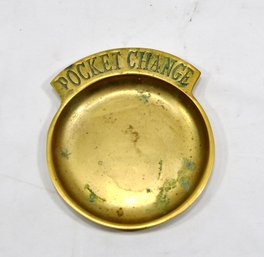 Vintage ' Pocket Change' Brass Tray