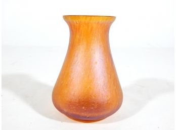 Vintage Iridescent Art Glass Vase