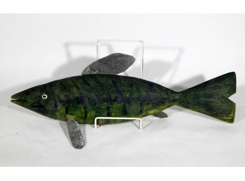 Vintage Carved Wooden Fish Wall Art