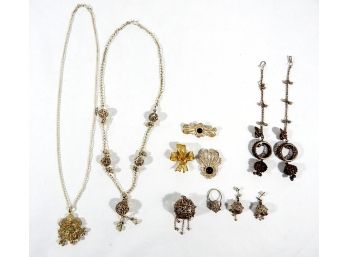Vintage Sterling Silver Filigree Jewelry Lot