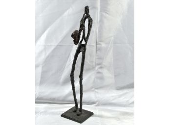 Abstract SAXOPHONIST Metal Figurine Statue 25' Tall