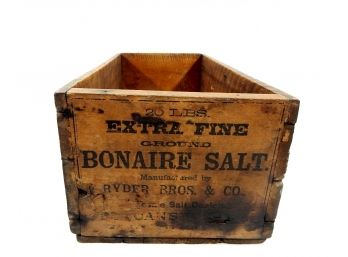 Antique Bonaire Salt Wood Box