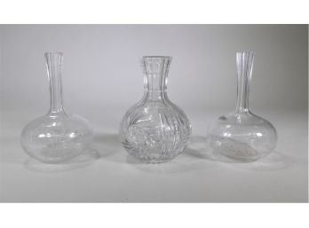 3 Beautiful Glass Vases