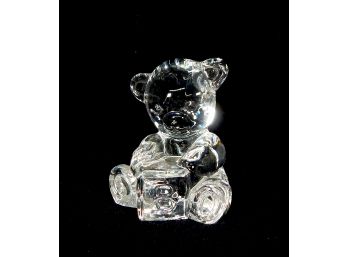 Original Waterford Crystal Teddy Bear Figurine