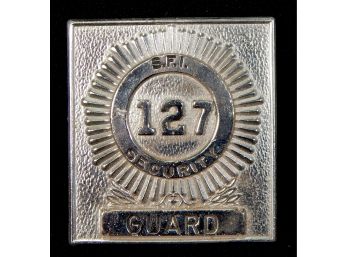 Vintage F.S.I. SECURITY GUARD Badge
