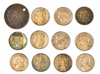 Antique Portuguese Coin Lot 1865-1919