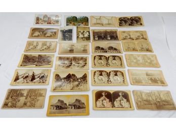 Lot  25 Antique Stereoscope Cards