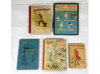 Lot 5 Antique/Vintage Children's Books