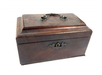 Antique Hinged Lid Wood Box