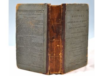 Antique Book  1834 'History Of United States' Boston