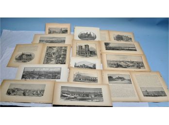 Lot 19 Pages With 19th Century Views Of Rhode Island Newport Providence Pawtucket