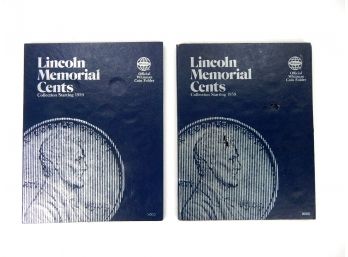 Lot 2 Lincoln Cents Collection Folders Starting 1959