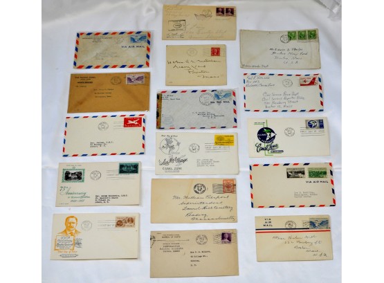 US Postal History -Lot 16 Vintage CANAL ZONE Covers