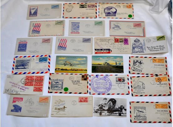 US Postal History -Lot 22 WWII Air Mail Covers