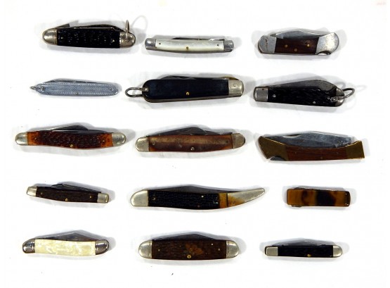 Vintage Folding Knifes Lot: Imperial, Camco, Camillus, Kabar Etc