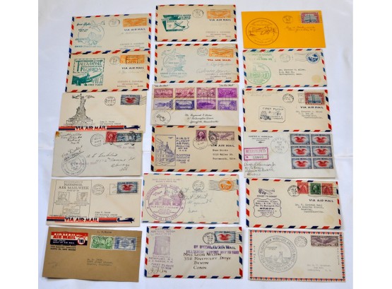 US Postal History -Lot 18 Pre WWII Air Mail Covers